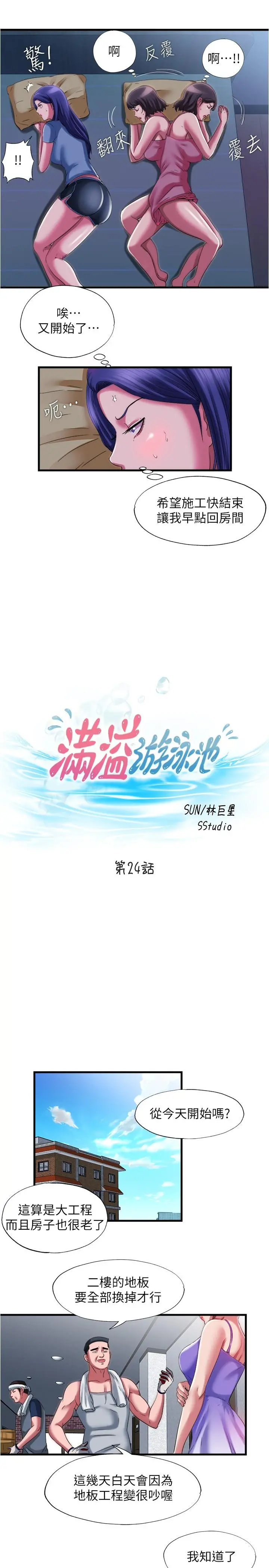 满溢游泳池 第24话-光用想的就湿了 第3页